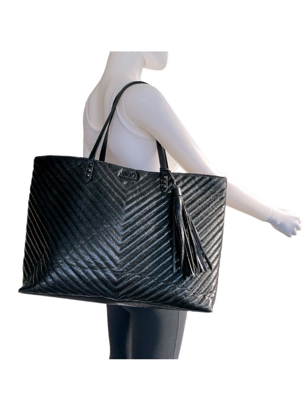 Victoria’s Secret Quilted Black Tote